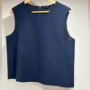 COS Navy Wool Vest
